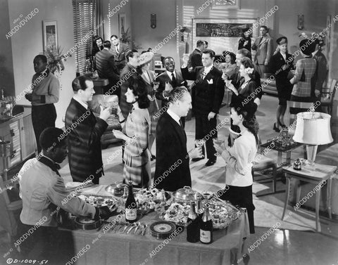 crp-07175 1944 Douglas Fowley, Clarence Muse, Tom Neal and cast film The Racket Man crp-07175