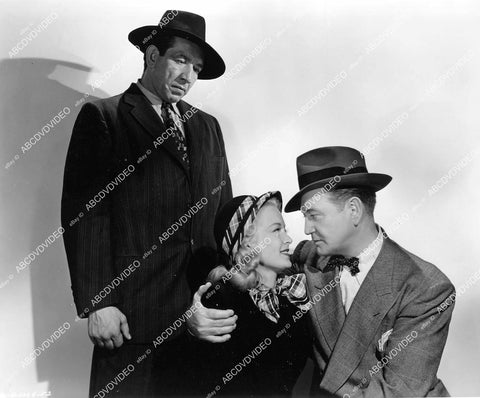 crp-07240 1946 Mike Mazurki, Richard Dix, Helen Mowery Whistler film Mysterious Intruder crp-07240
