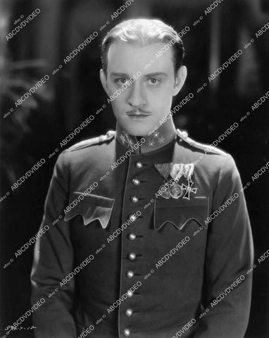 crp-07244 1928 Conrad Nagel portrait in uniform silent film The Mysterious Lady crp-07244