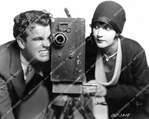 crp-07384 1928 Nick Stuart, Sally Phipps w old newsreel camera film News Parade crp-07384