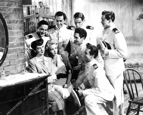 crp-07533 1942 Janet Blair, Rosalind Russell and all the sailors film My Sister Eileen crp-07533
