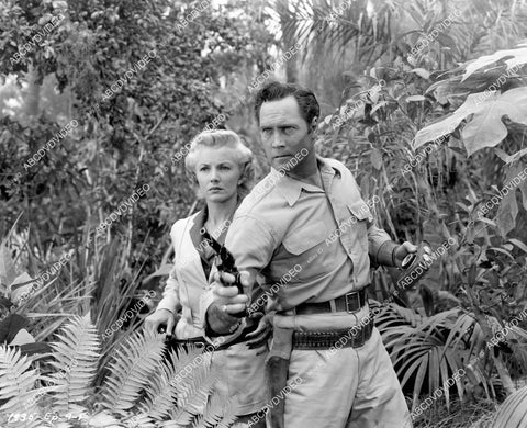crp-07574 1953 Clayton Moore, Phyllis Coates serial film Jungle Drums of Africa crp-07574