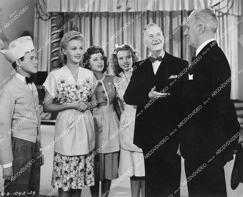 crp-00800 1944 Lynn Merrick, Sally Bliss, Pat Parrish, Douglas Wood, Pierre Watkin film Meet Miss Bobby Socks crp-00800