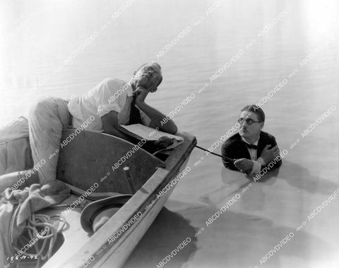 crp-08078 1924 Syd Chaplin and cast silent film The Galloping Fish crp-08078