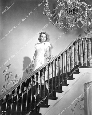 crp-08216 1948 Sonja Henie on the staircase film The Countess of Monte Cristo crp-08216
