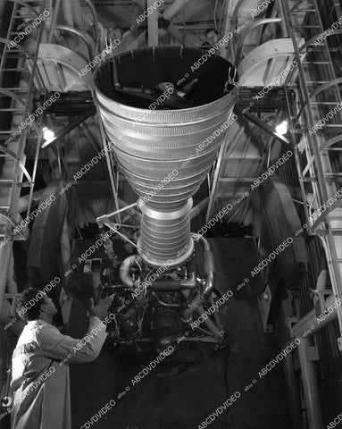 crp-08236 1960's aviation Rocketdyne Int engineers test new rocket North American Aviation crp-08236