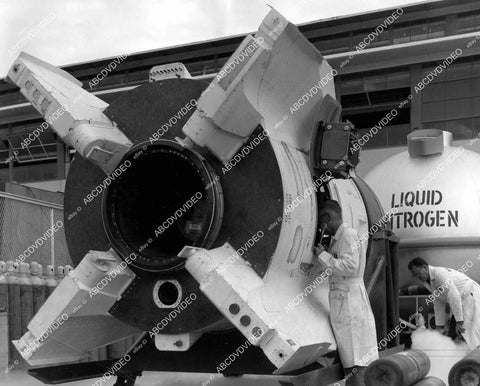 crp-08238 1960's aviation Rocketdyne Int engineers test new rocket North American Aviation crp-08238