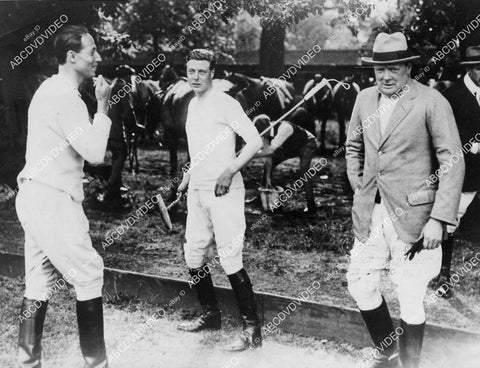 crp-08251 1921 Prince of Wales, Sir Philip Sassoon, Winston Churchill at polo match crp-08251