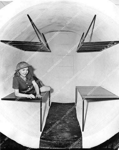 crp-08287 1950's cold war bomb shelter w Virginia Durnan for home flower garden show crp-08287