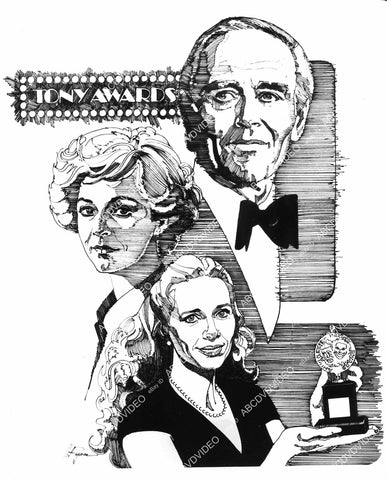 crp-08446 1979 Henry Fonda, Jane Alexander, Liv Ullmann TV 33rd Annual Tony Awards crp-08446