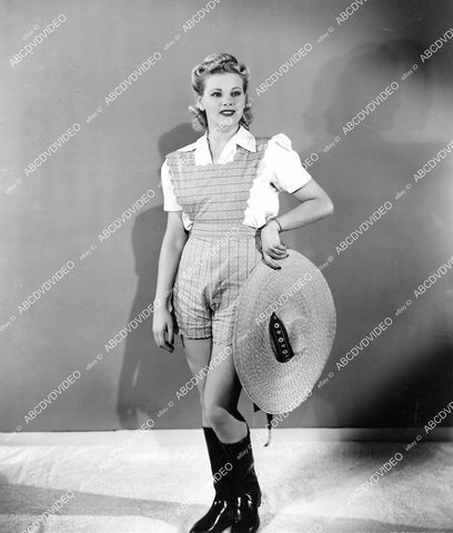 crp-08496 1941 cute model in her cowgirl farmer's daughter outfit film Tillie the Toiler crp-08496