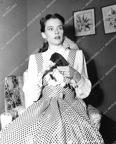 crp-08740 1948 photo Susan Peters gets some knitting done film The Sign of the Ram crp-08740