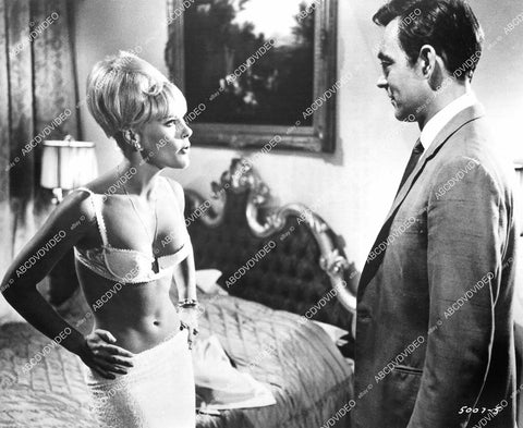 crp-08898 1967 Richard Johnson, Elke Sommer in bra & underwear film Deadlier Than the Male crp-08898