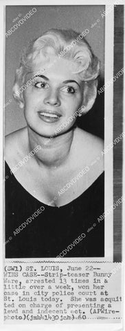 crp-00889 news photo Burlesque striptease dancer Bunny Ware wins Lewd & Indecent Acts court case crp-00889
