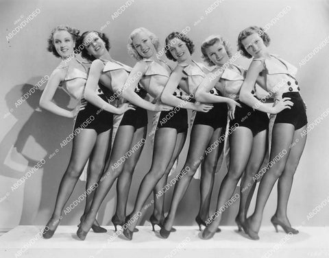 crp-00904 1937 beautiful chorus girl dancers all in a line film Artists and Models crp-00904