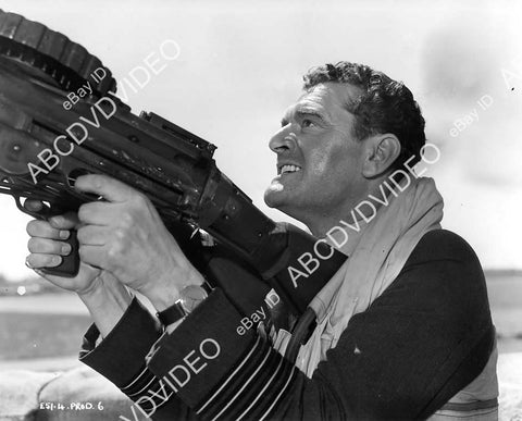 crp-09099 1952 Jack Hawkins mans the machine gun film Angels One Five crp-09099