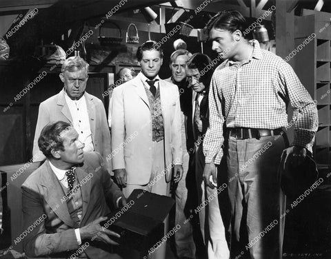 crp-09204 1951 Arthur Shields, Arthur Space, Robert Cummings, Nolan Leary, Will Geer film The Barefoot Mailman crp-09204
