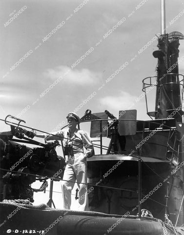 crp-09384 1950 Glenn Ford on the submarine deck film The Flying Missile crp-09384