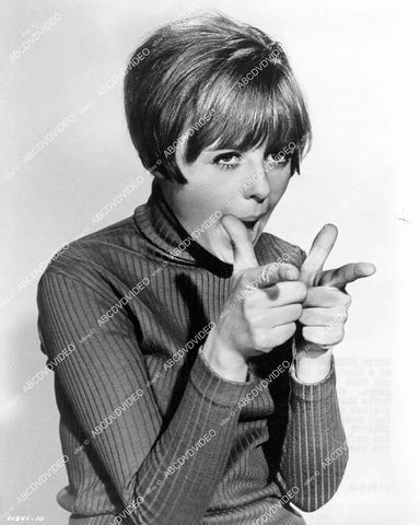 crp-09579 1966 cute Deborah Walley shooting her fingers film Spinout crp-09579
