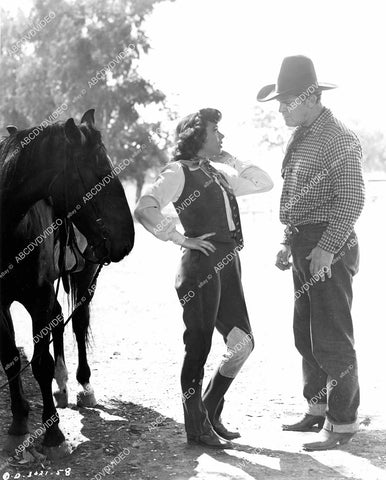 crp-09649 1945 Jeff Donnell, Guinn Big Boy Williams film Song of the Prairie crp-09649