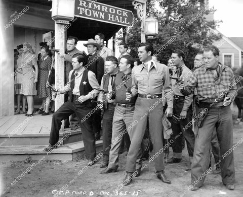 crp-09686 1942 Lucille Lambert, Dub Taylor, Edmund Cobb, Ernie Adams, Bob Wills & his Texas, Russell Hayden Playboys film The Lone Prairie crp-09686