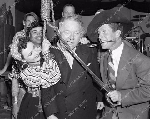 W.C. Fields Rudy Vallee clowning around at The Pirate's Den Restaurant pd-21